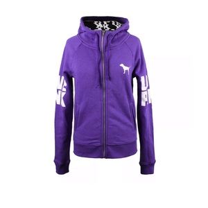 Victoria’s Secret PINK purple zip up jacket 💜